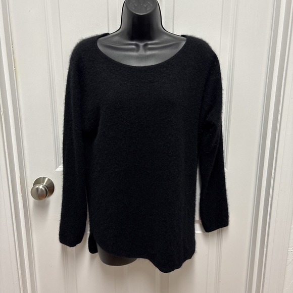 Charter Club Sweaters - Charter Club Luxury Cashmere Black Crew Neck Sweater Women's Size Medium